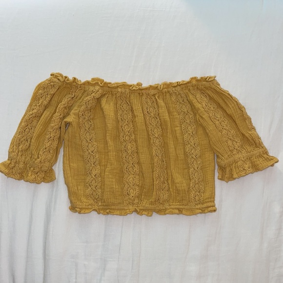 American Eagle Boho Strapless Blouse - Picture 2 of 2